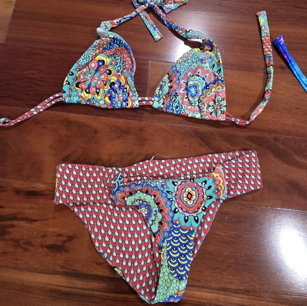 Luli Fama Multicolor Floral Bikini